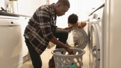 Father Struggles With Household Chores