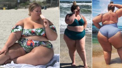 Plus Size Women Don Bikini