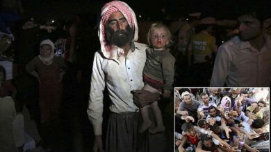 Reporter Jonathan Krohn at Mount Sinjar