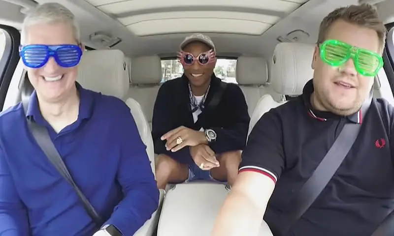 Tim Cook Joins James Corden For a Carpool Karaoke