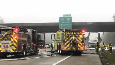 Tractor Carrying Fruit Juices Catches Fire