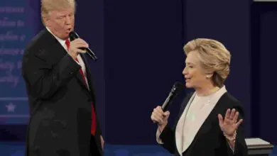 Trump and Clinton Debate Session