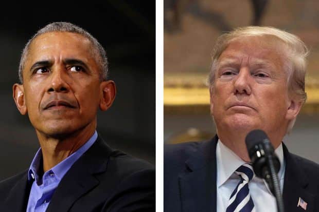 Trump and Obama