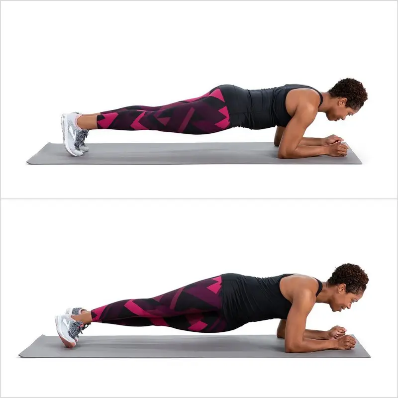 Hip rotation in plank position - Ab Exercises