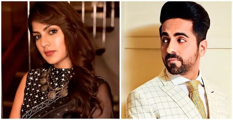 Netizens Lash Ayushmann Khurrana for Supporting Rhea Chakraborty