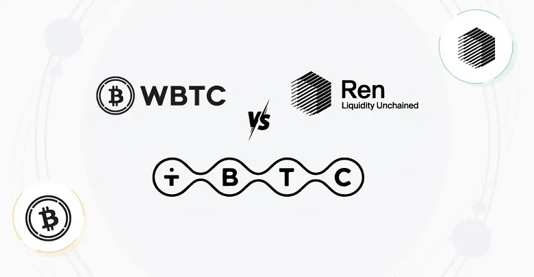 wBTC, renBTC, and tBTC