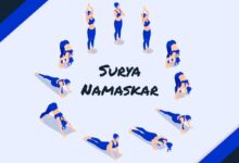 Surya Namaskar Steps