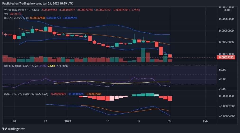 WINK Price Analysis