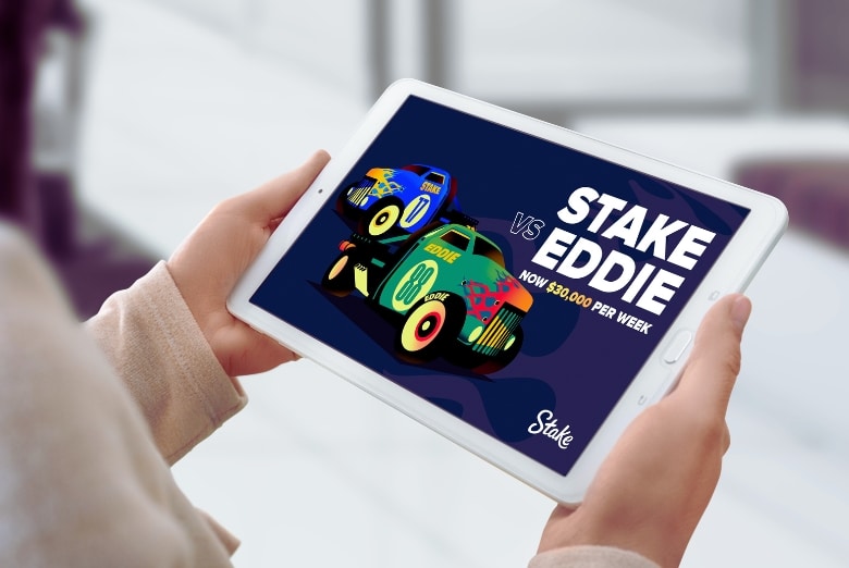 Stake vs. Eddie has a higher prize pool of $30,000