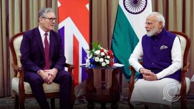 India’s PM Modi and UK’s PM Starmer in a meeting on India-UK trade and technology partnership