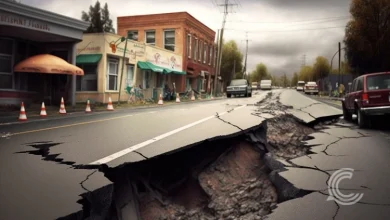 Residents react to the 7.4 magnitude Philippines earthquake in Davao City.