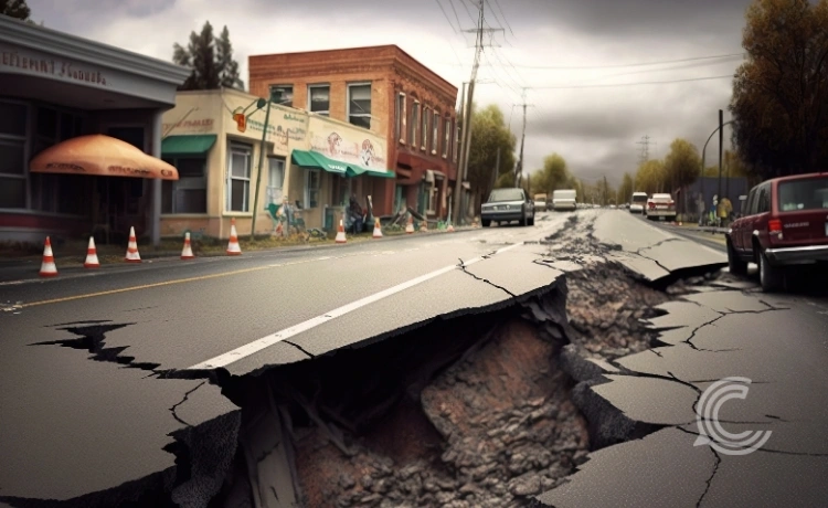 Residents react to the 7.4 magnitude Philippines earthquake in Davao City.
