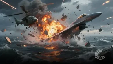A US Navy helicopter and fighter jet crashed in the South China Sea during routine operations from USS Nimitz. All five crew members were rescued.