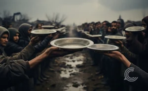 children facing food shortages amid global hunger crisis.