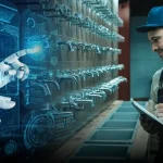 Young UK trainee plumber at workshop as UN warns AI may deepen global inequality