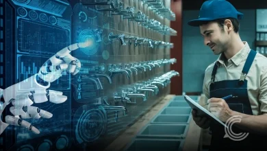 Young UK trainee plumber at workshop as UN warns AI may deepen global inequality