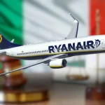 Ryanair aircraft at Italian airport amid antitrust ruling