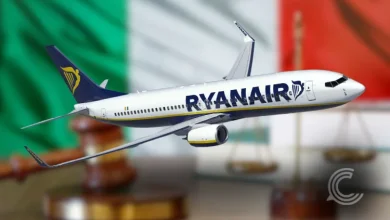 Ryanair aircraft at Italian airport amid antitrust ruling