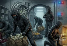 Ocean's 11 gang, German bank